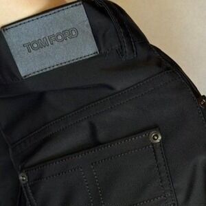 Tom Ford‎ Black Nylon Skinny Fit Pants Womens Size 36 Made in Italy